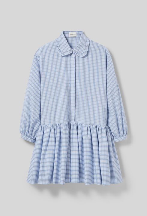Vestido babydoll de cuadros