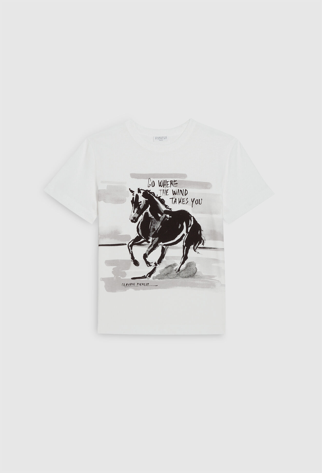 Camiseta estampada de algodón bio