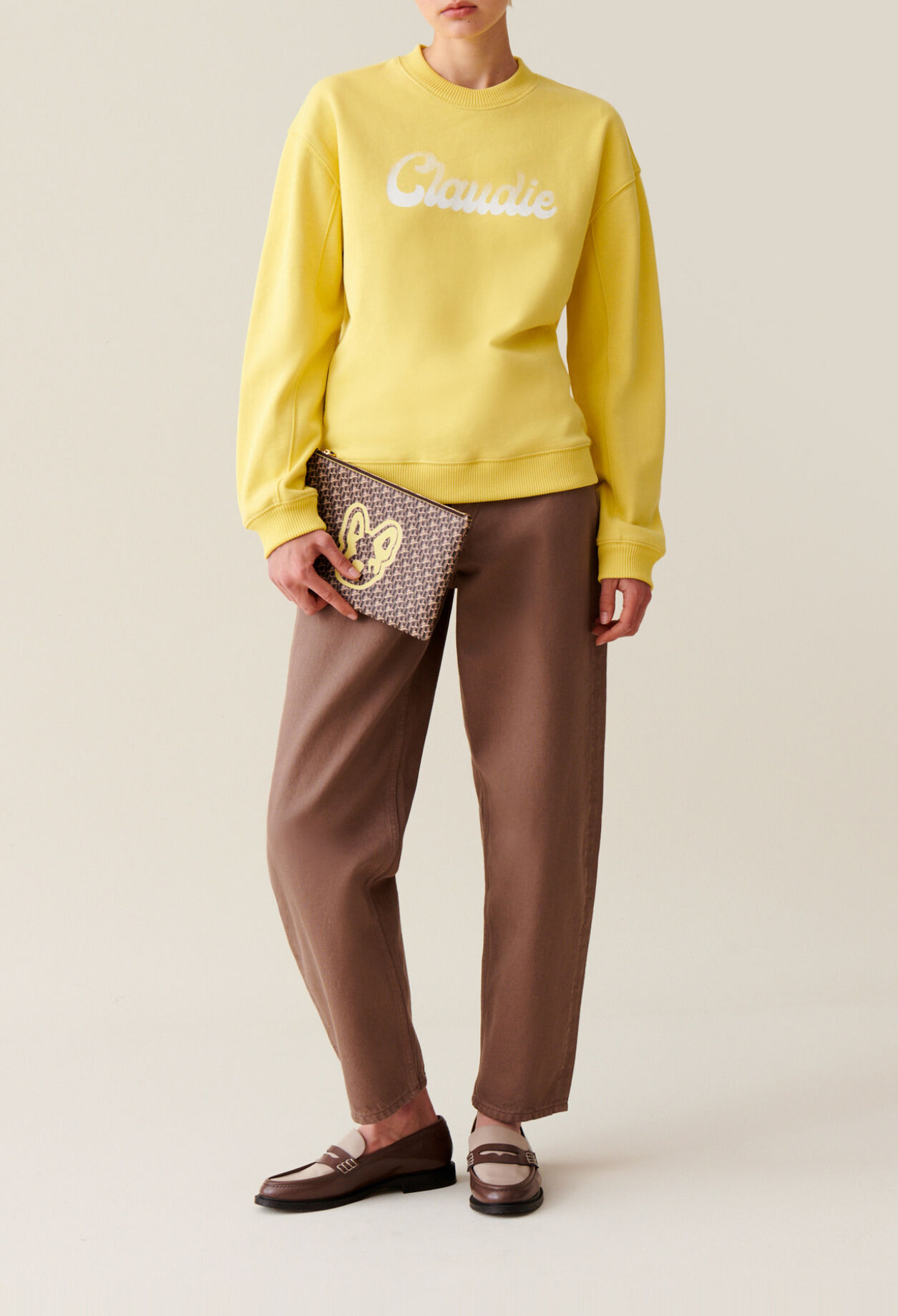 Sudadera amplia Claudie estampada