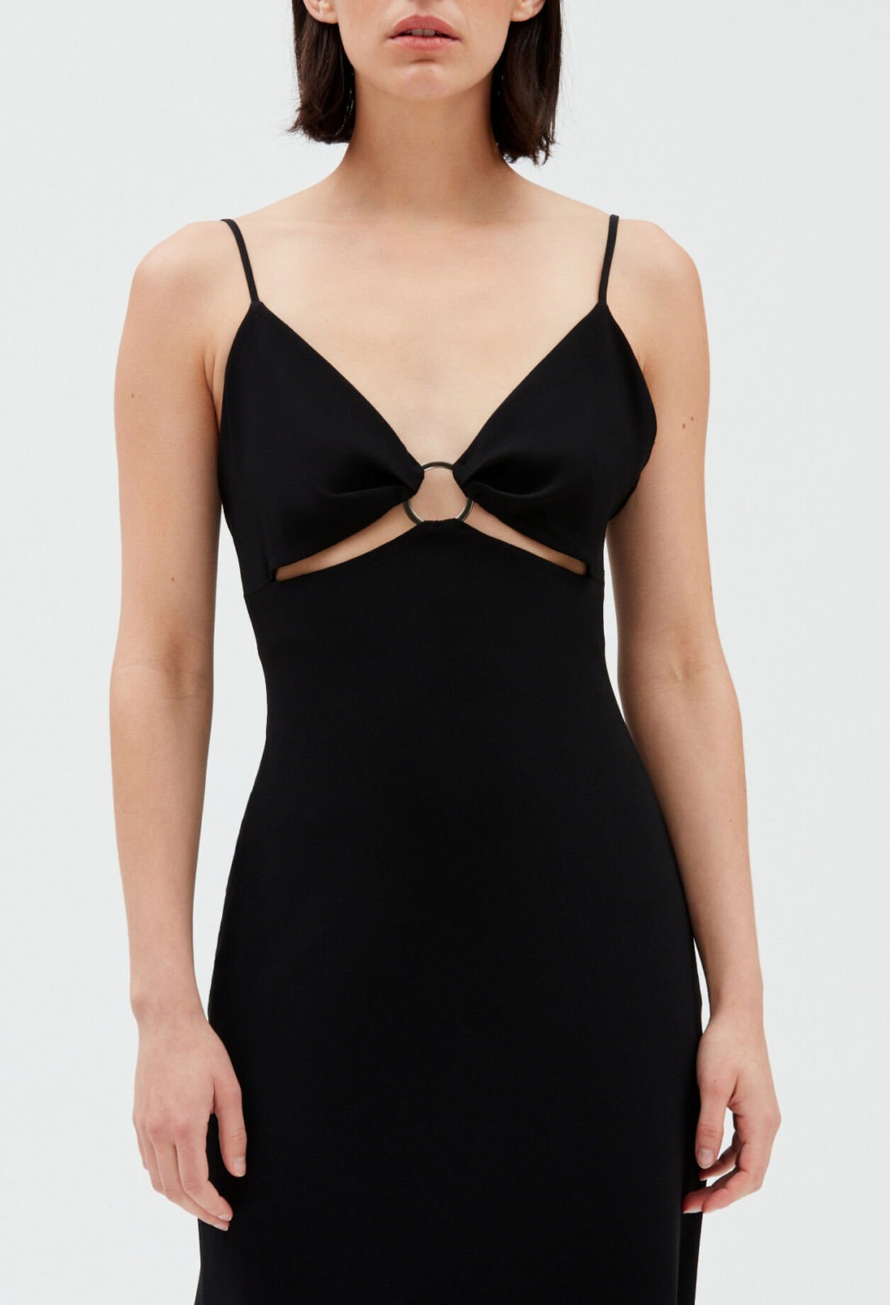 Vestido semilargo en anillo