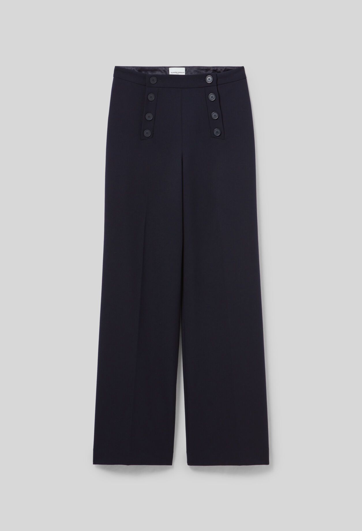 Pantalón recto con botones