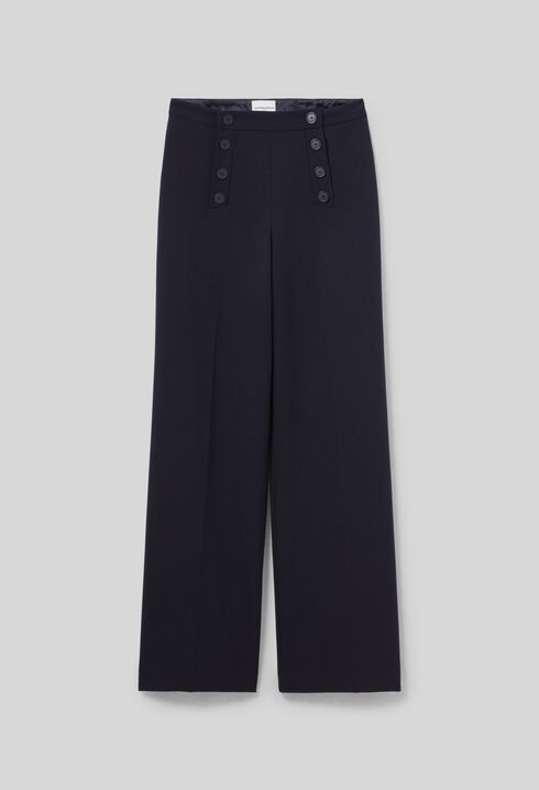Pantalón recto con botones