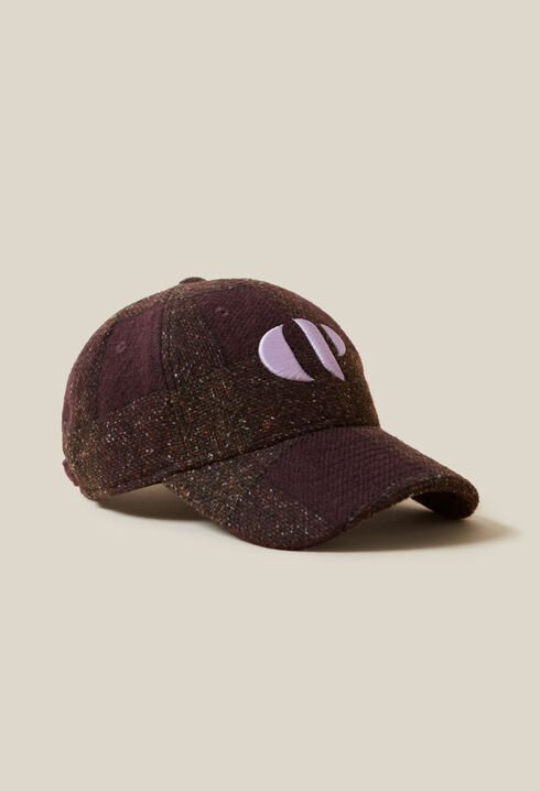 Gorra de tartán bordada CP