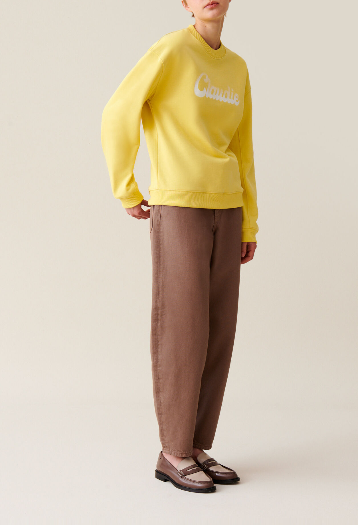 Sudadera amplia Claudie estampada