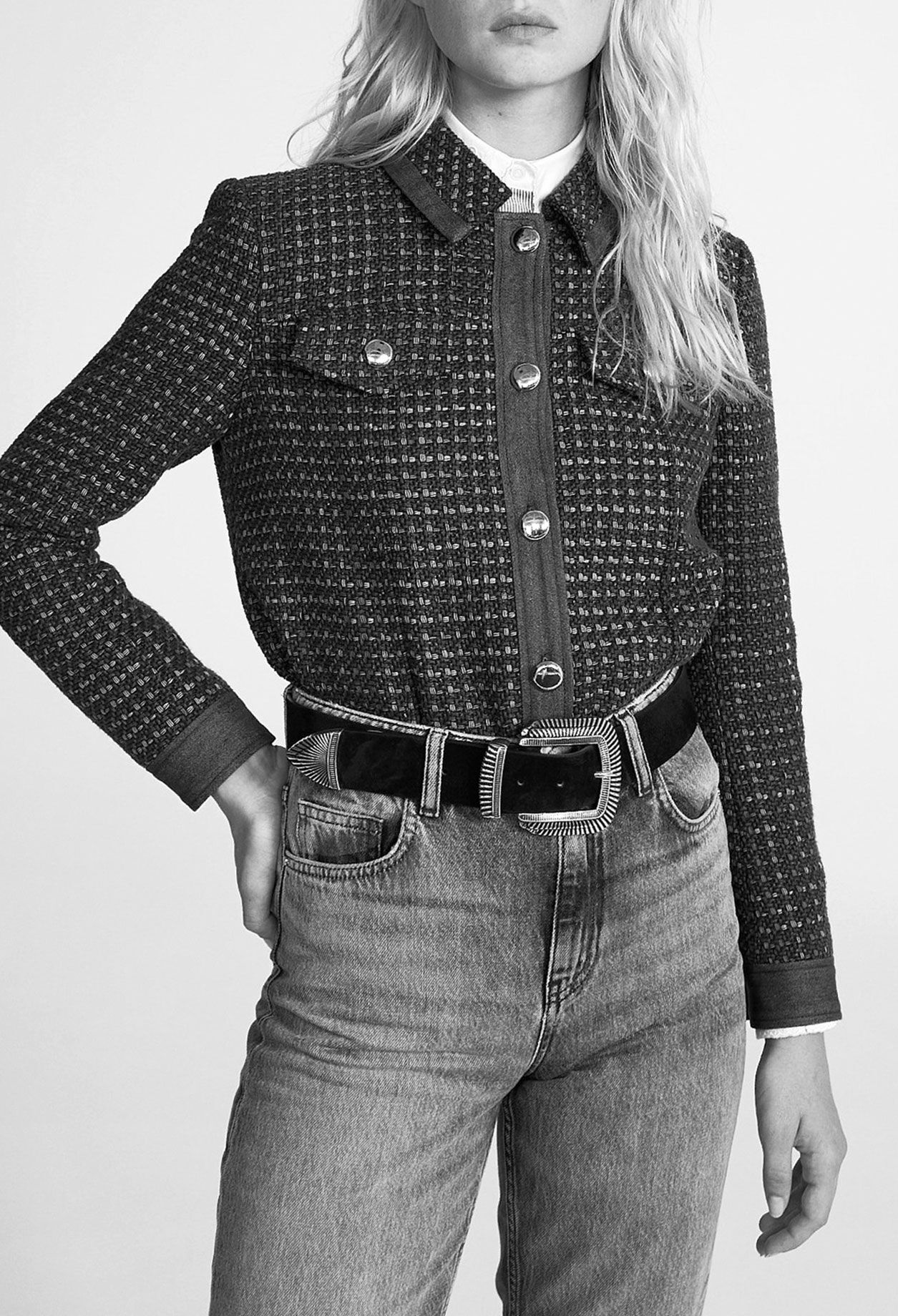 Chaqueta de tweed