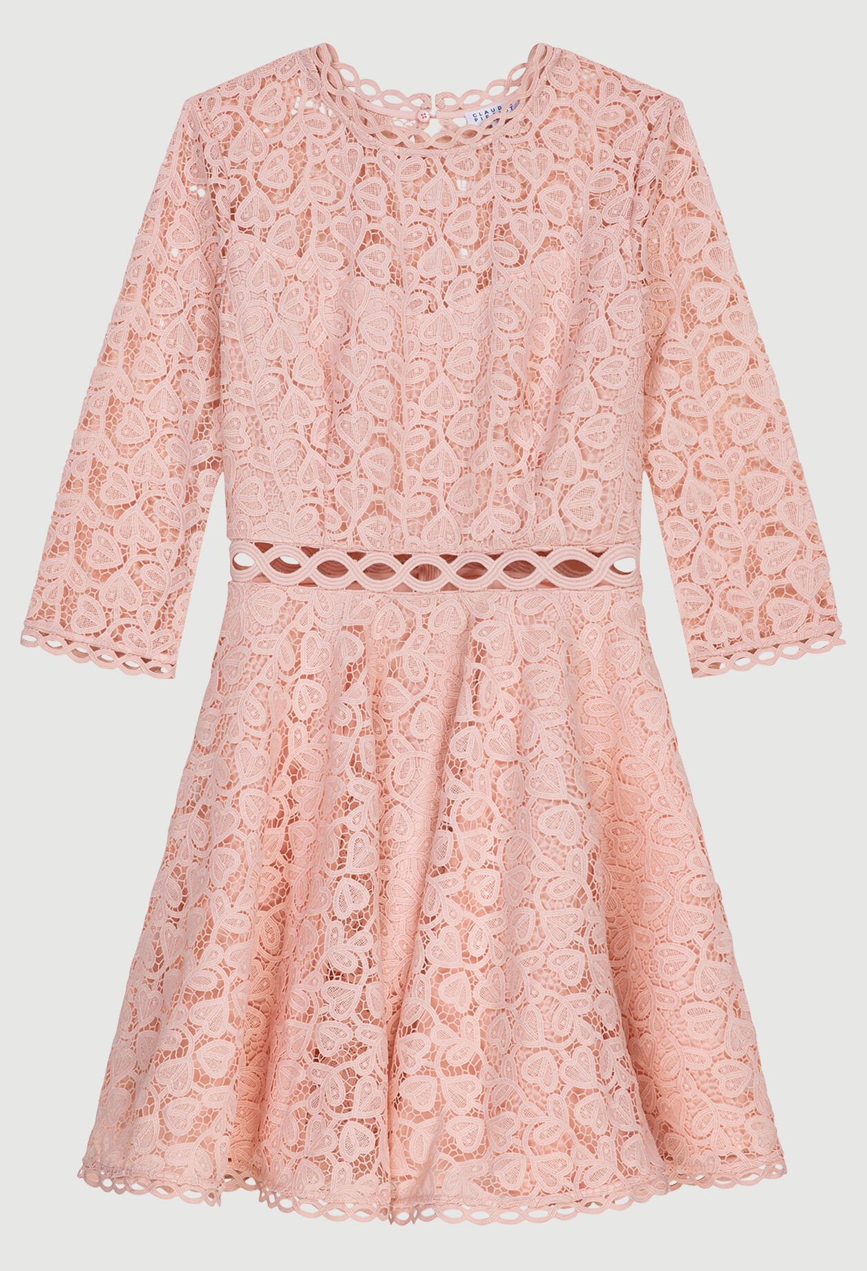 Vestido corto de encaje
