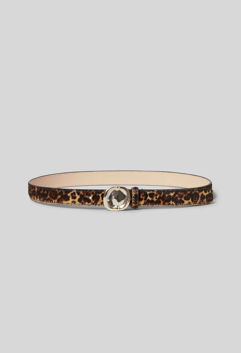 Cinturón piel leopardo