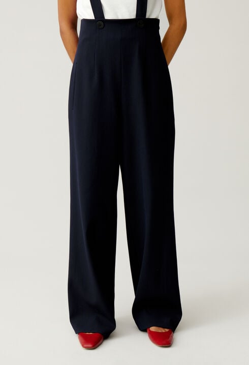 Pantalón tirantes azul marino