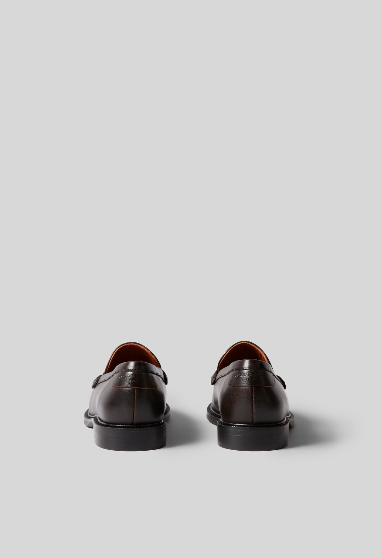 Mocasines de cuero color chocolate