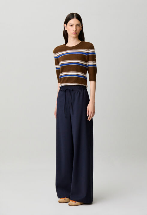 Pantal&oacute;n ancho color crudo