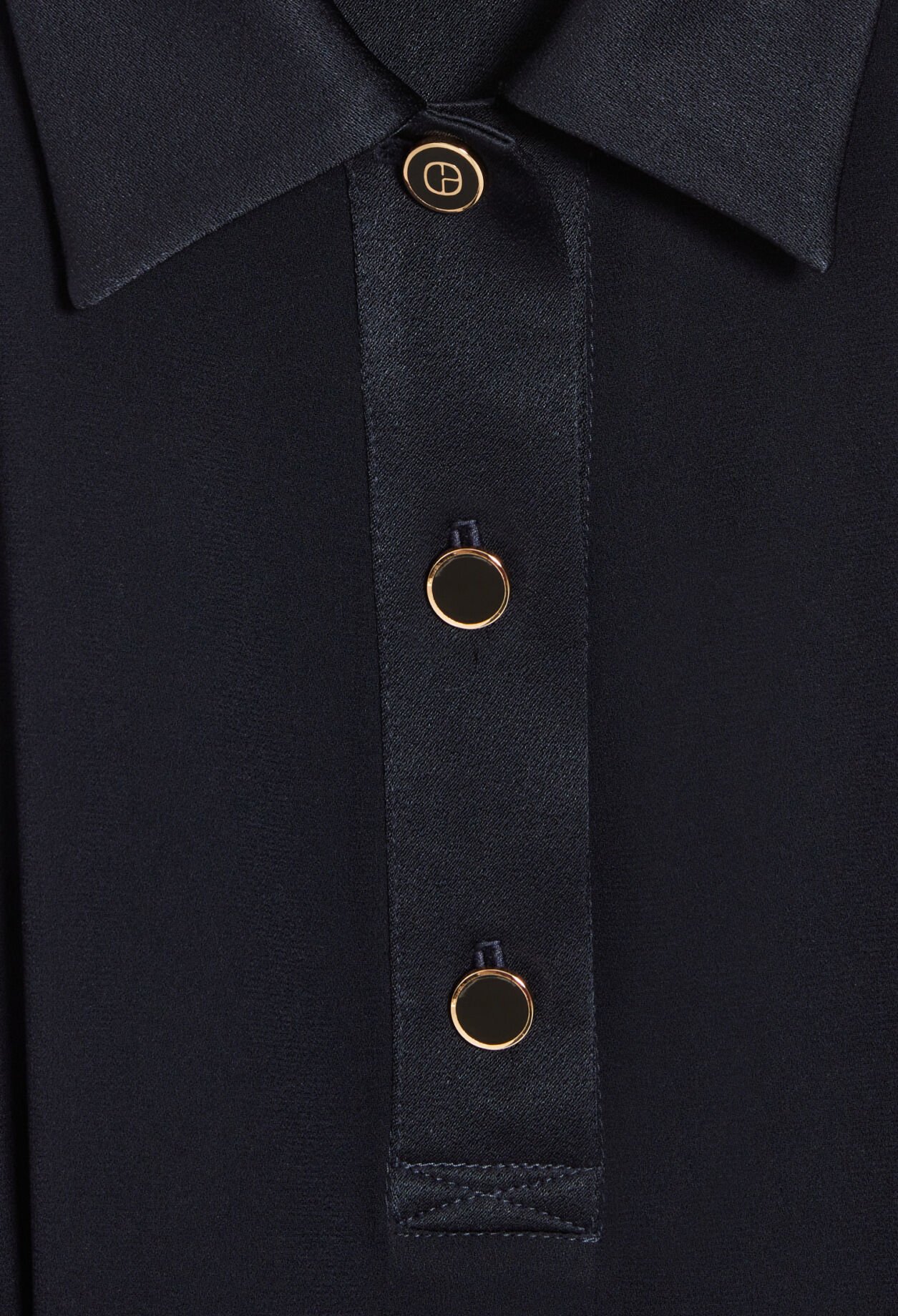 Vestido corto con cuello de camisa azul