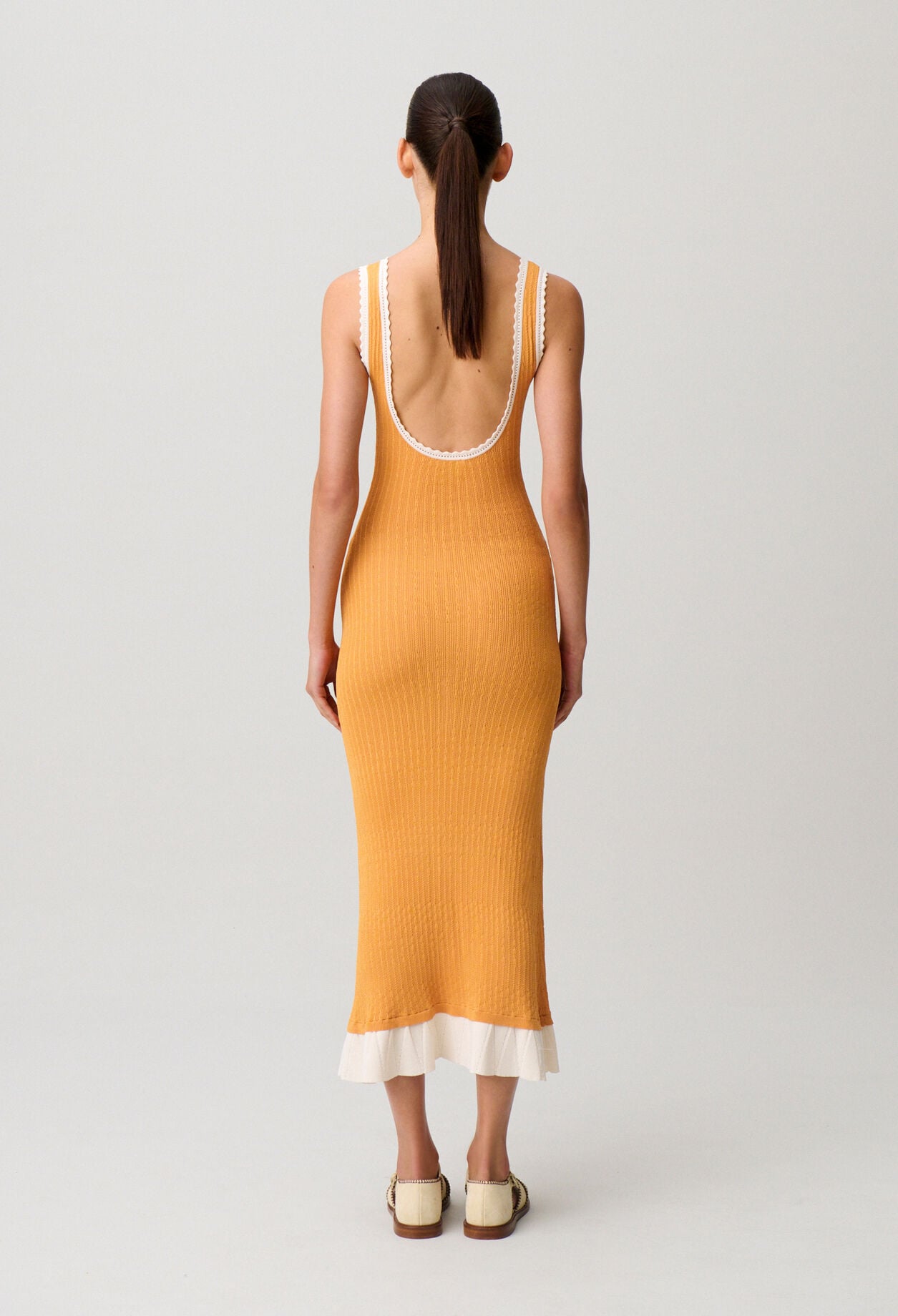 Vestido largo de punto