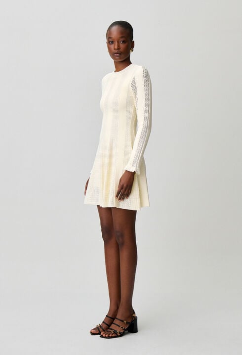 Vestido corto de punto skater