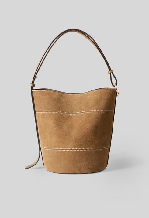 Bolso de ante Solveig tipo cubo