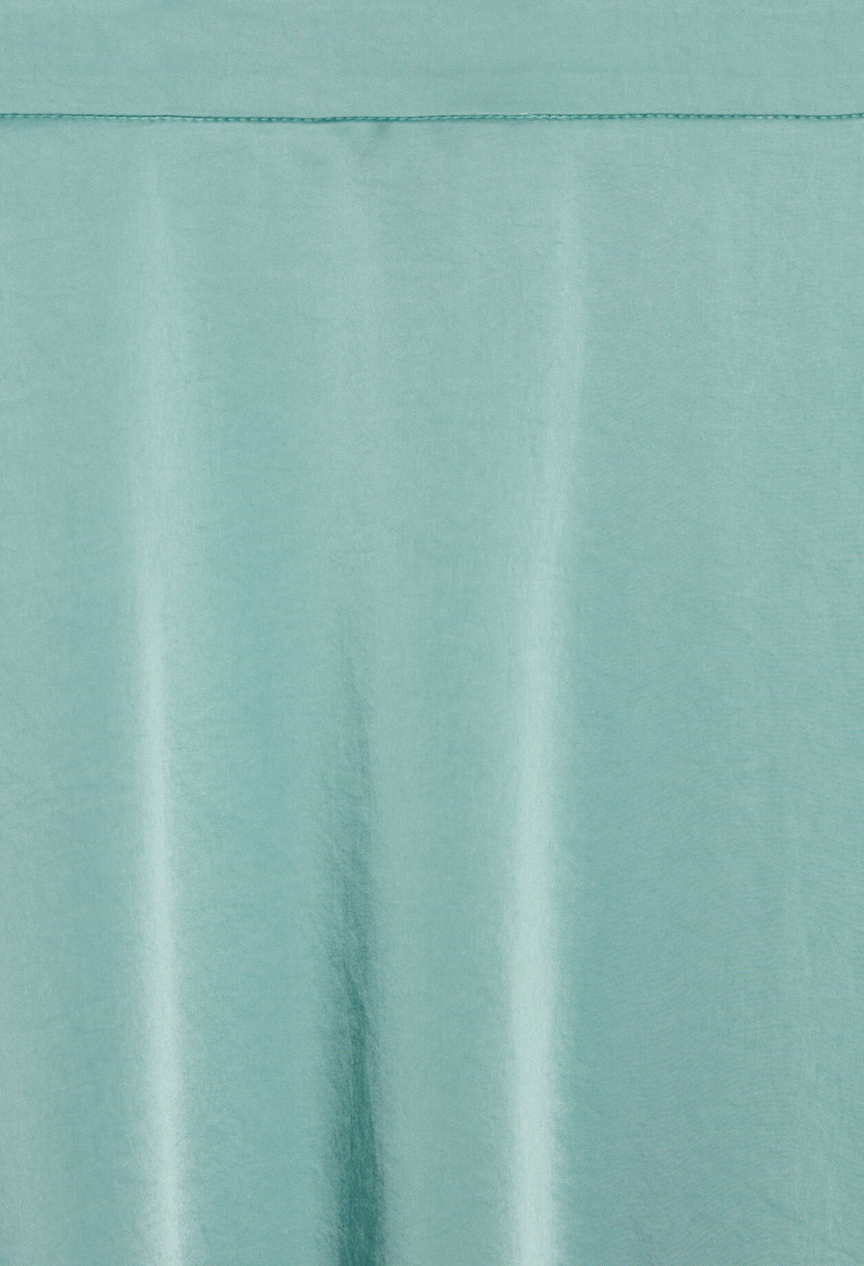 Falda midi fluida satinada verde agua