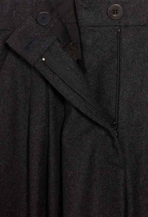 Pantalón ancho gris chiné