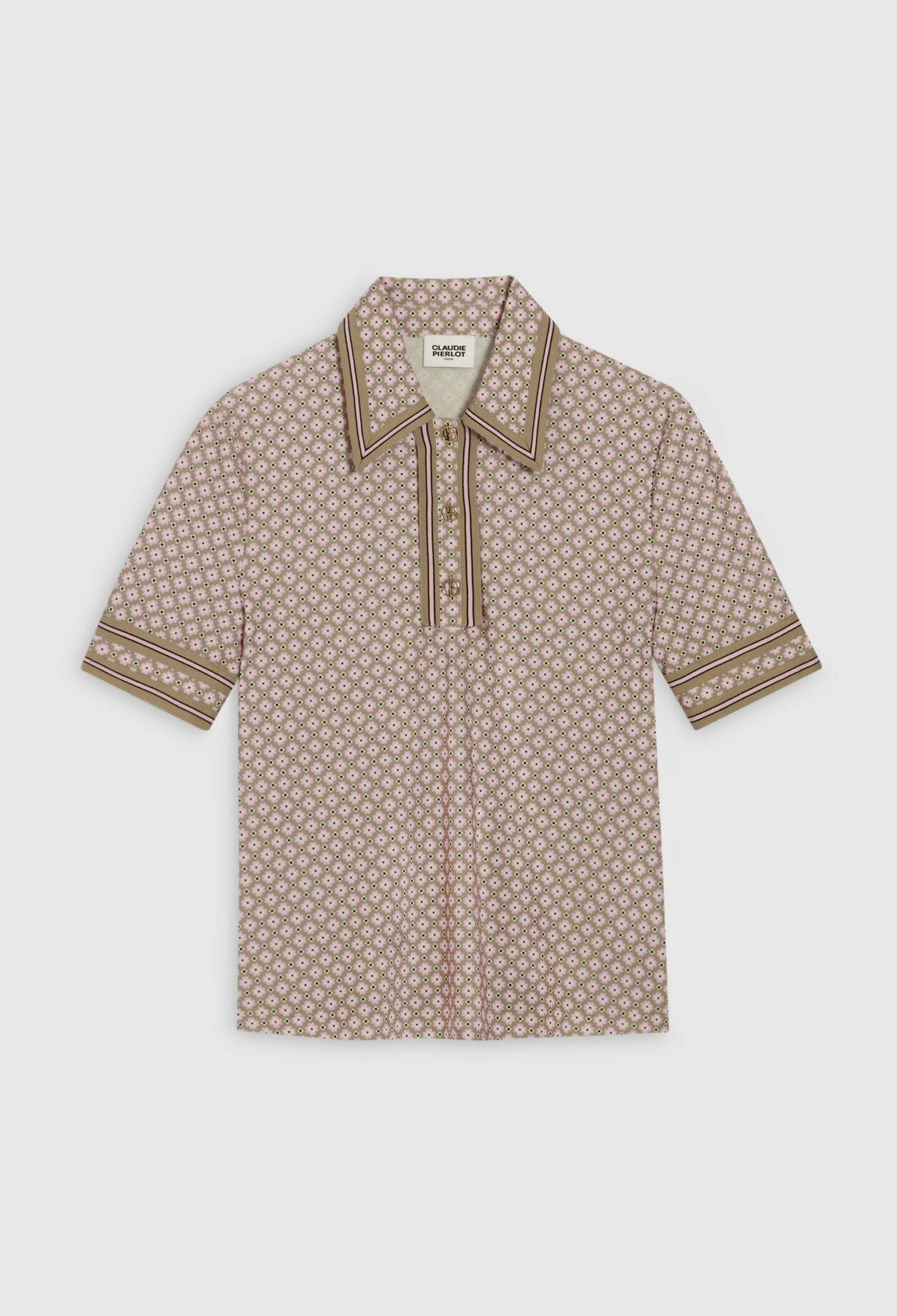Polo de manga corta rosa