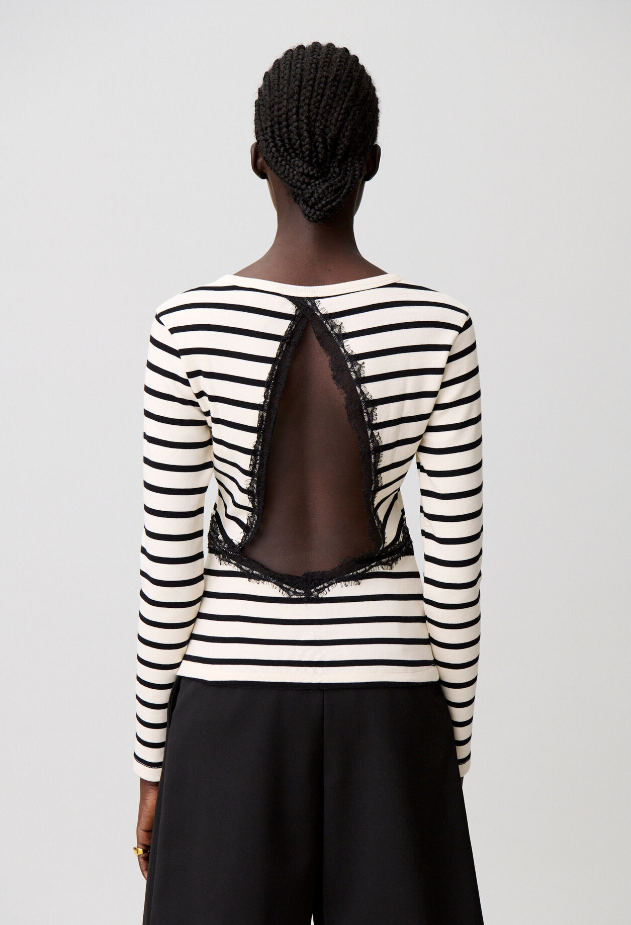 Camiseta marinera de encaje