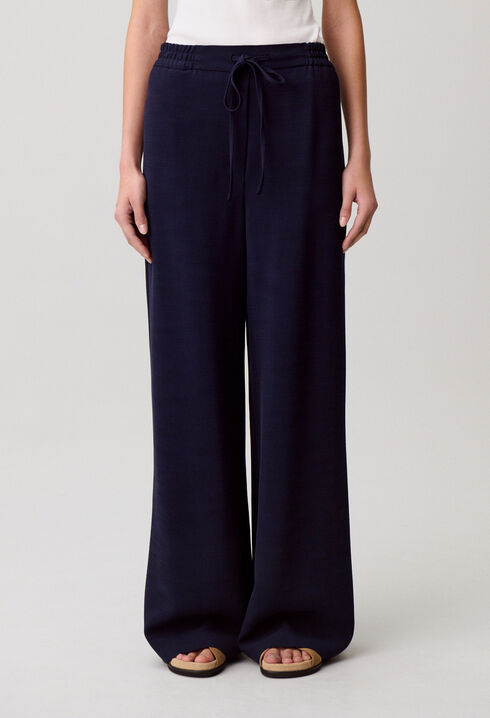 Pantal&oacute;n ancho color crudo