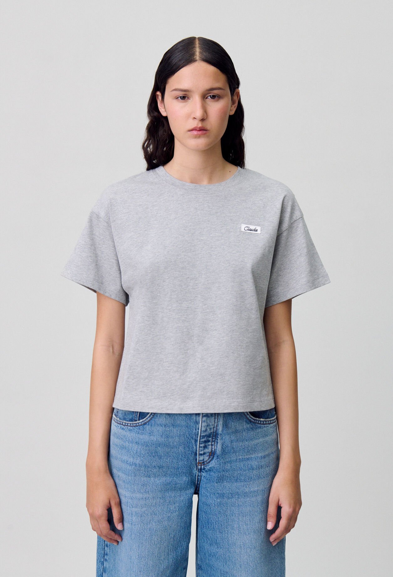 Camiseta de algodón de corte amplio