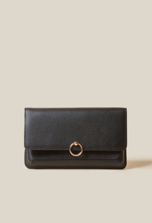 Bolso grande cuero granuloso
