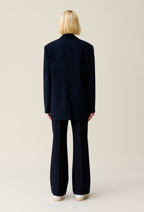 Chaqueta de traje oversize azul marino