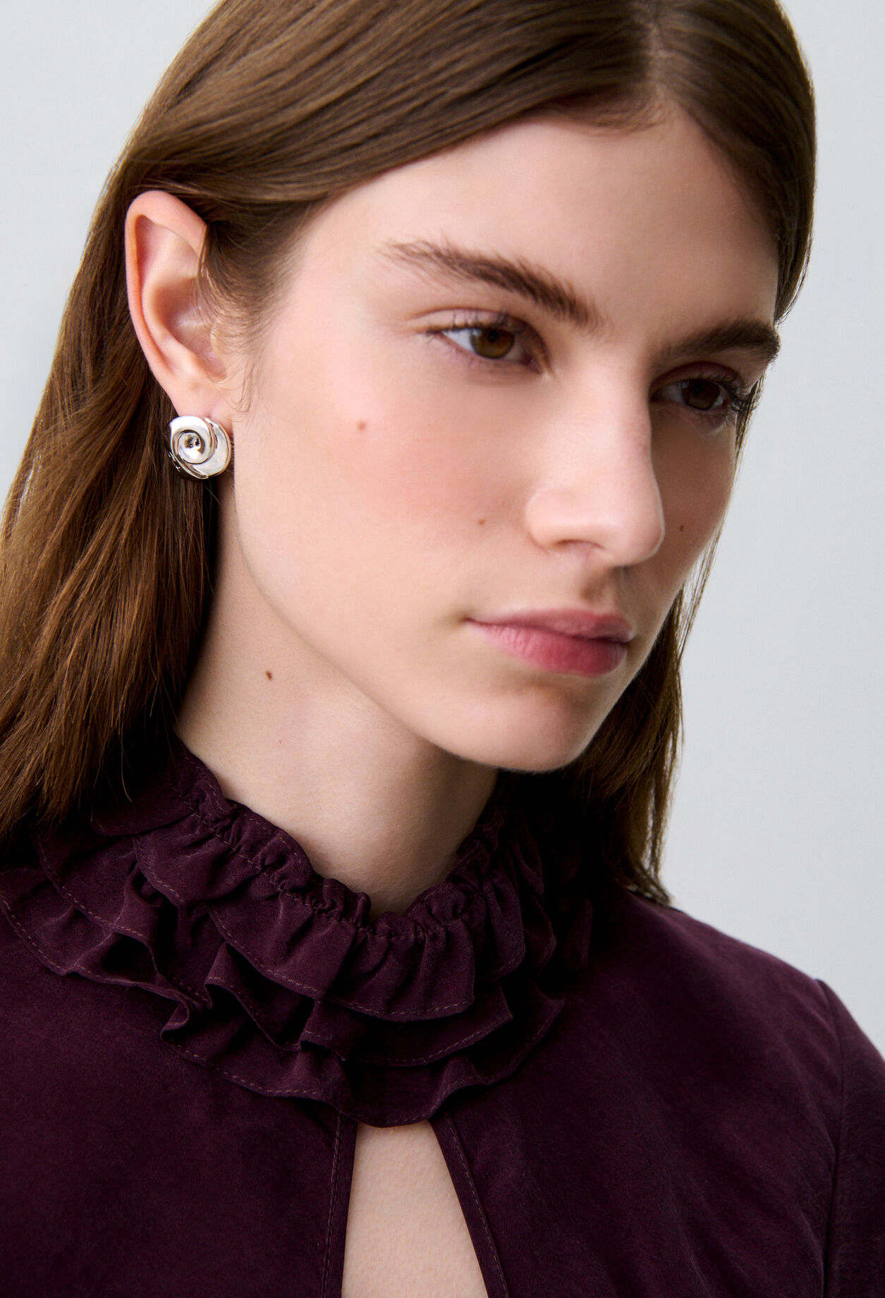 Pendientes plateados Claudie