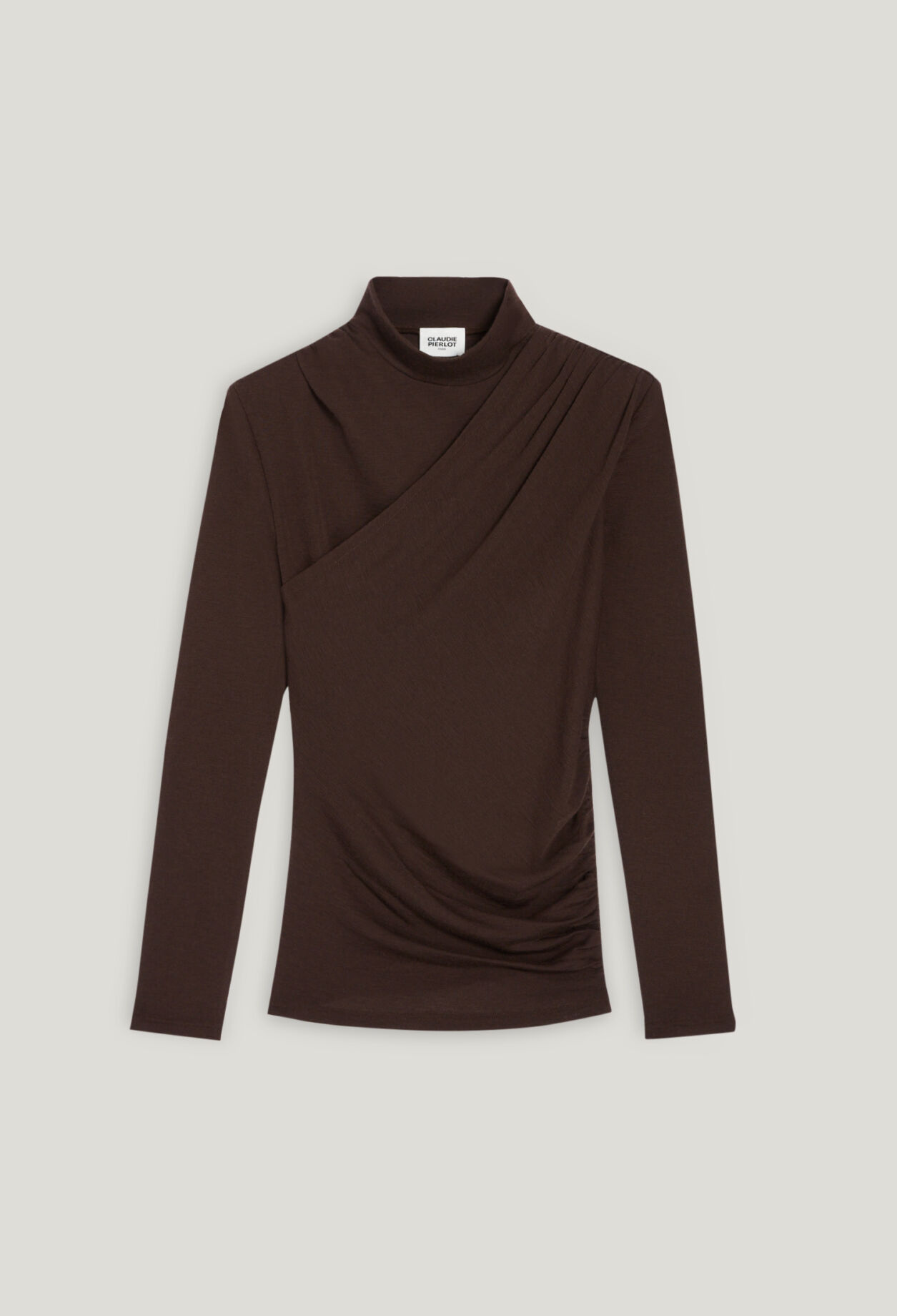 Camiseta de lana color chocolate