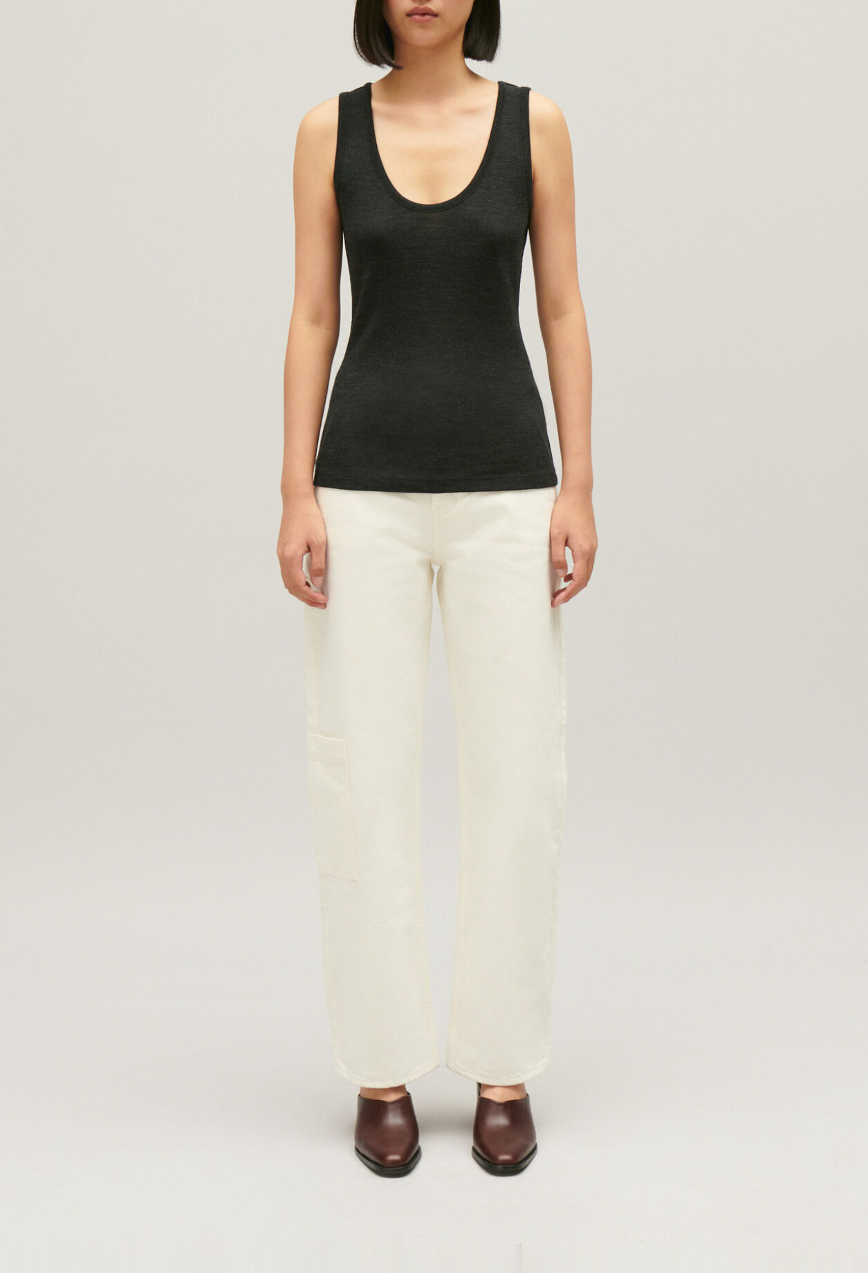 Camiseta tirantes lana