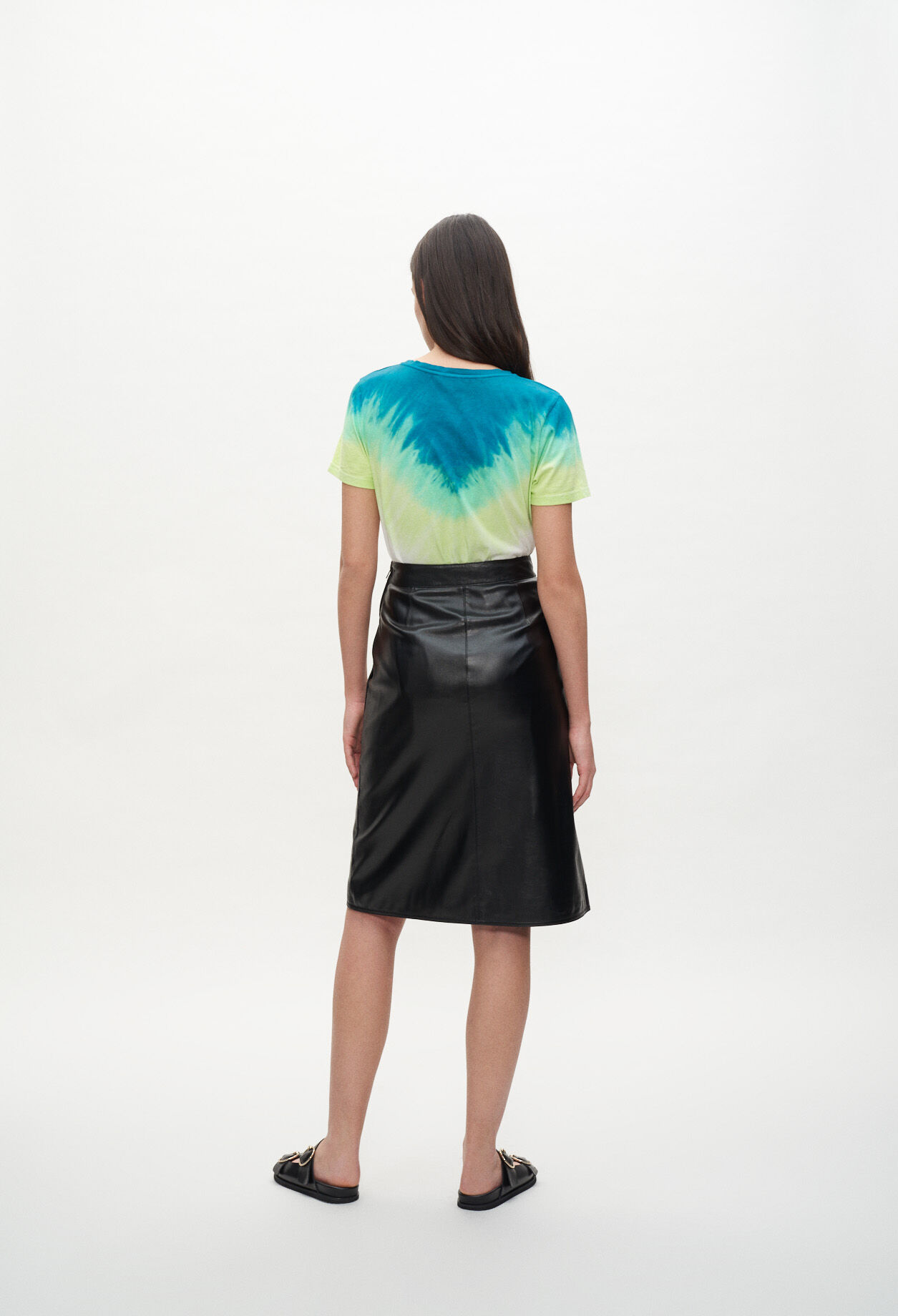 Camiseta tie & dye geométrica