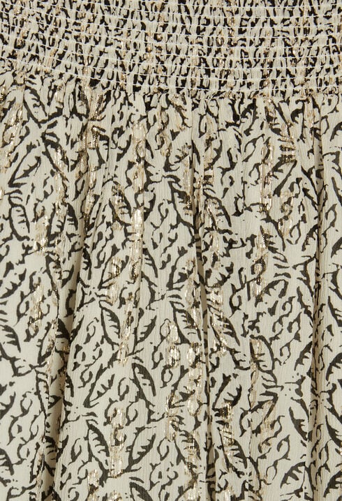 Vestido fluido de manga larga