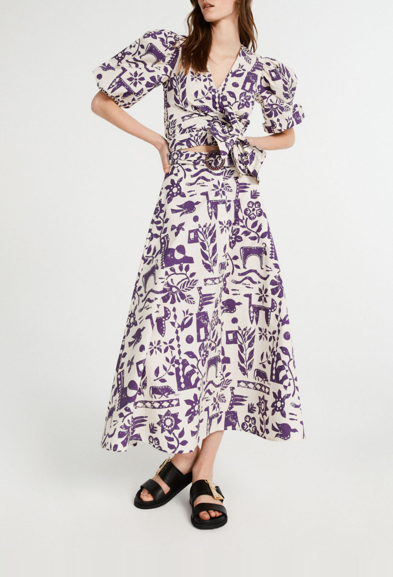 Falda estampada