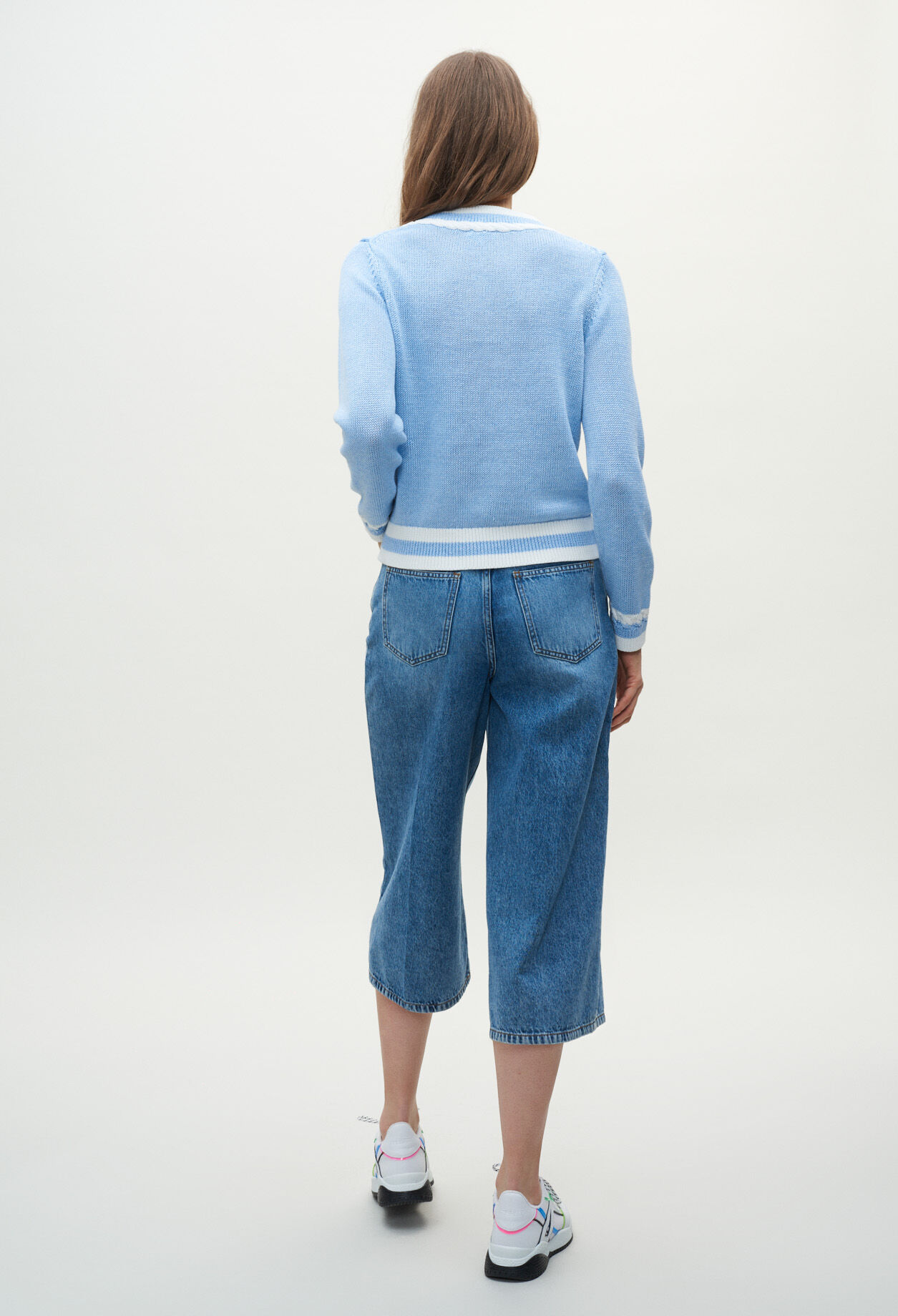Jersey de lino azul cielo