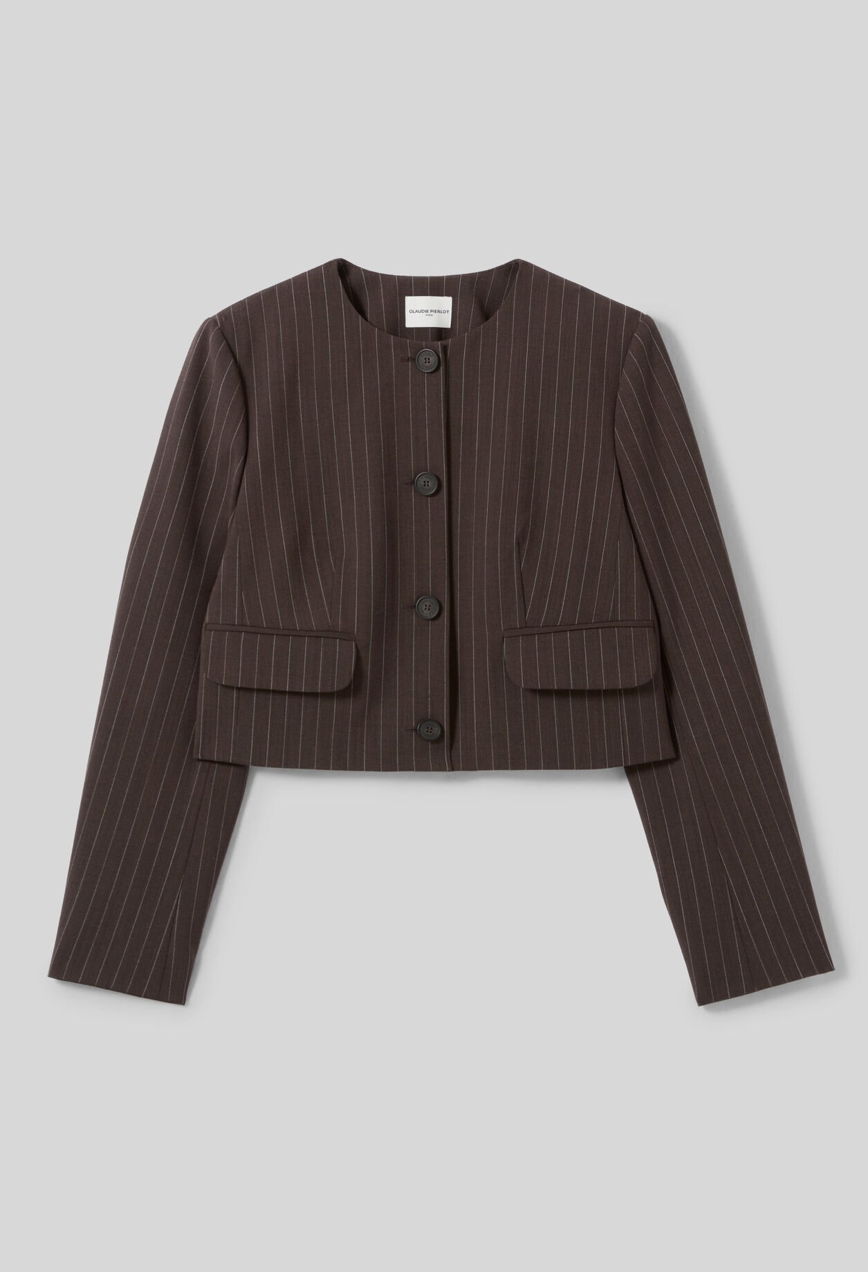 Chaqueta de corte recto y corto