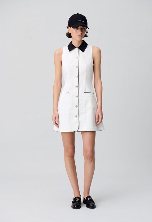 Vestido corto sin mangas