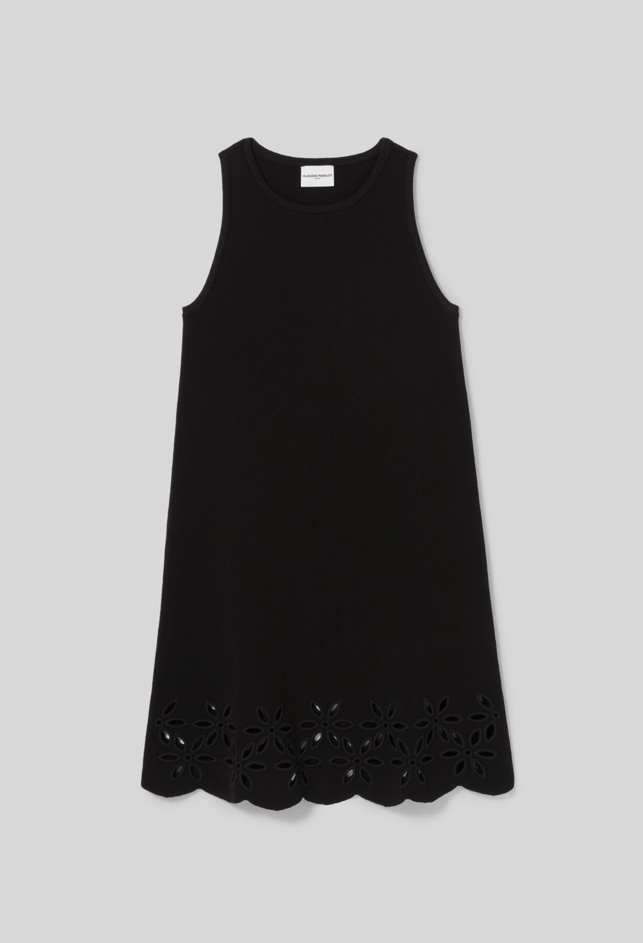 Vestido corto de punto fino