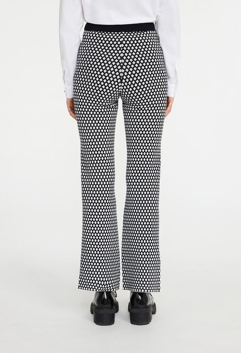 Pantalón de punto con motivos gráficos