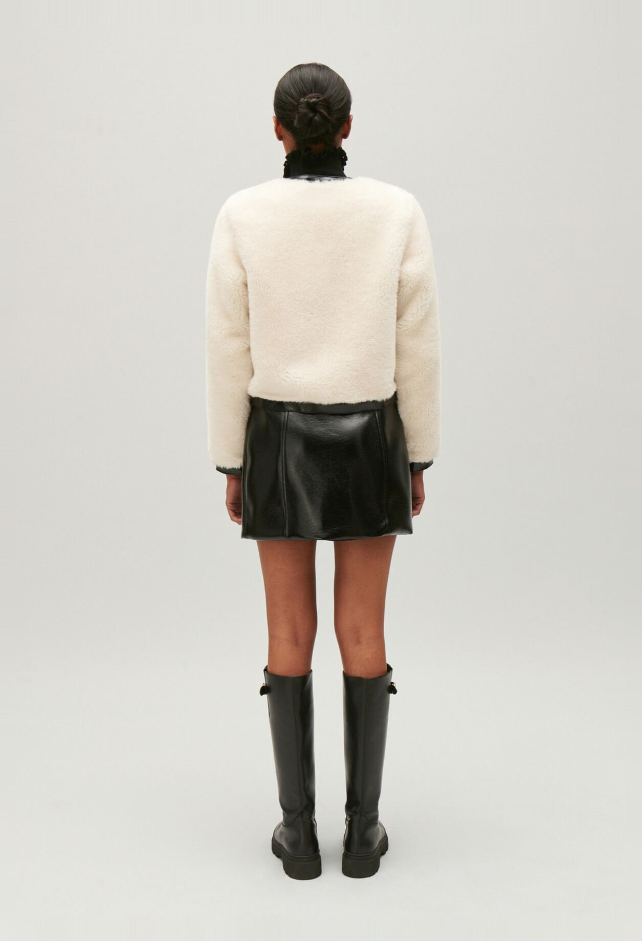 Chaqueta holgada de pelo sintético