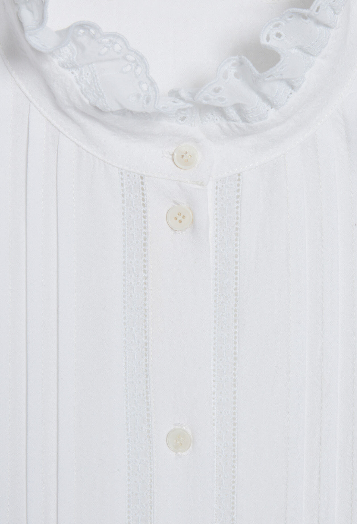 Blusa blanca de algodón