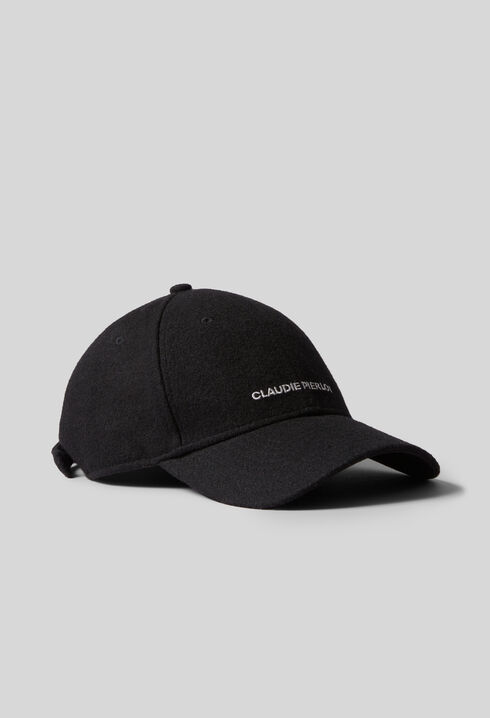 Gorra negra con logo Claudie Pierlot
