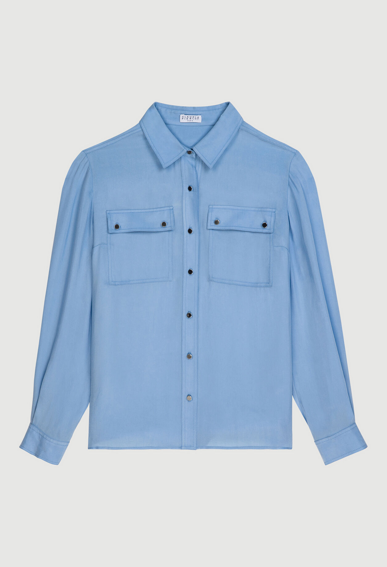Camisa con bolsillos con solapa