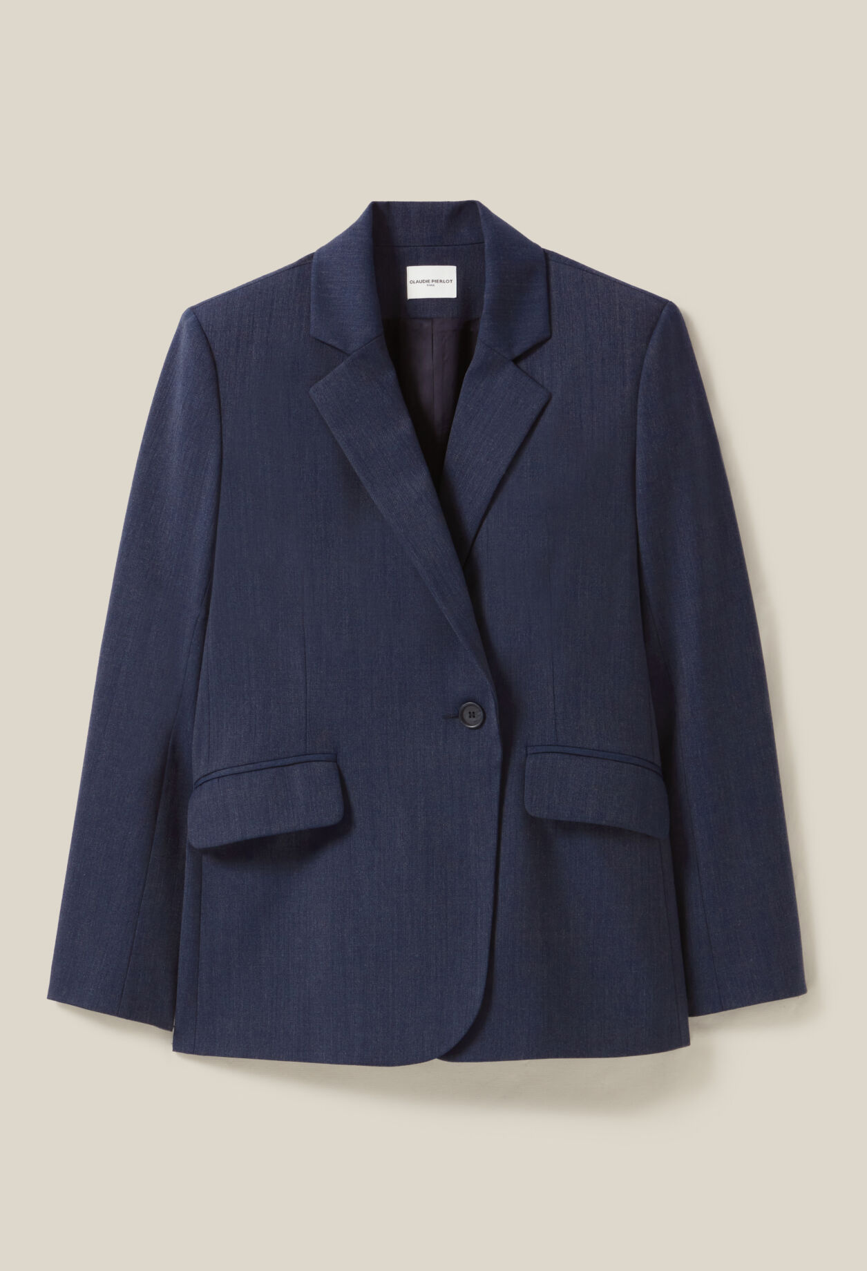 Blazer cruzado azul marino