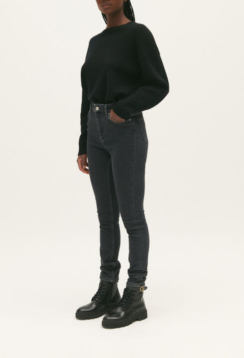 Vaquero skinny gris antracita