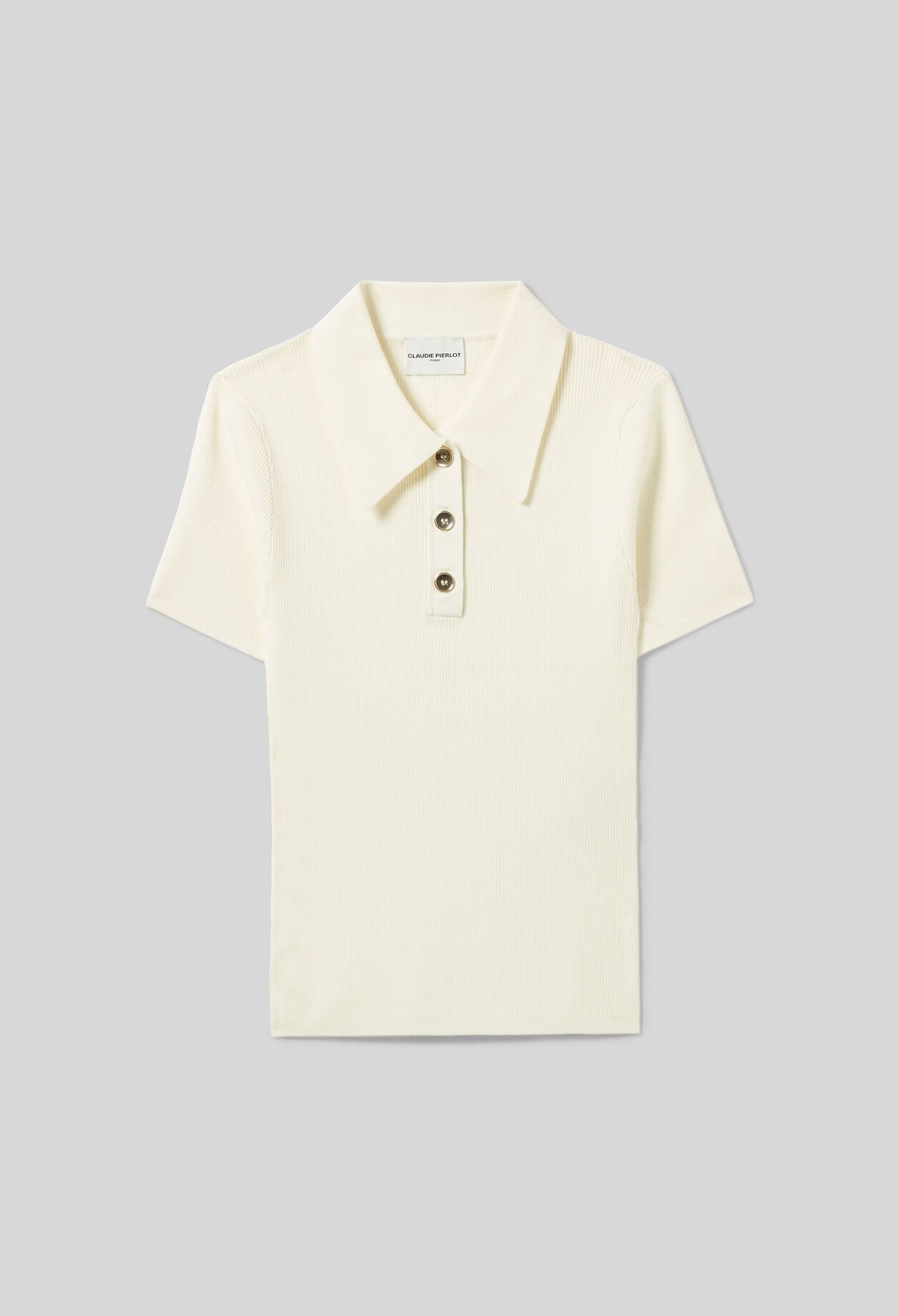 Polo de punto fino superior