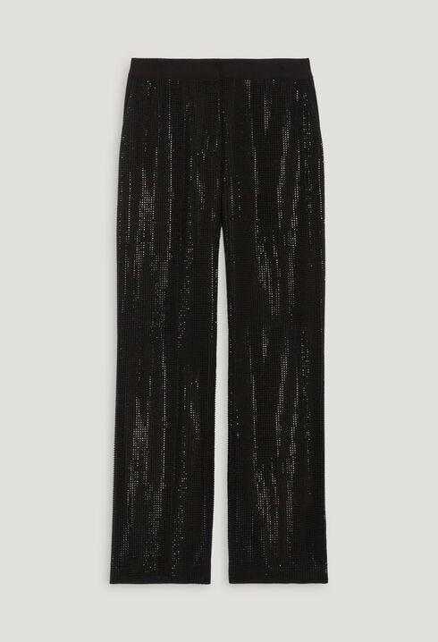 Pantalón negro de estrás