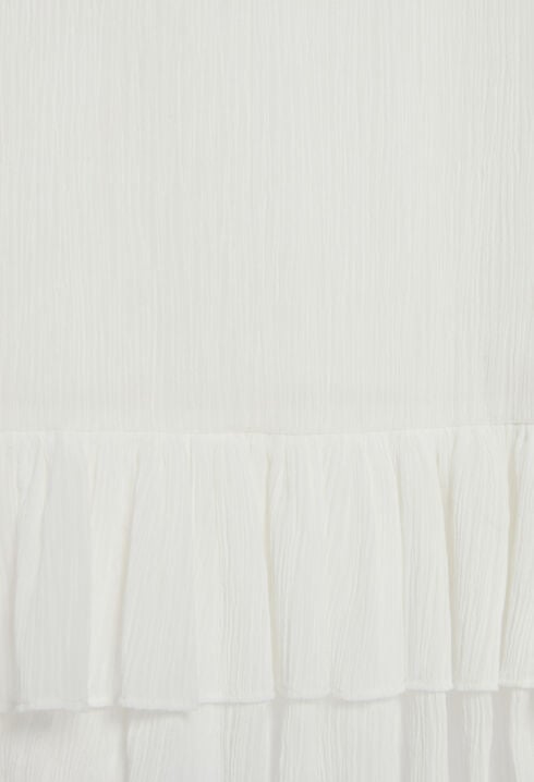 Vestido midi con volantes