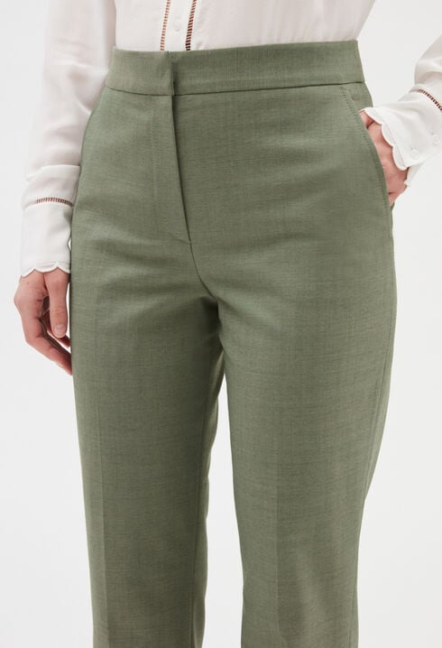 Pantalón de traje en caqui