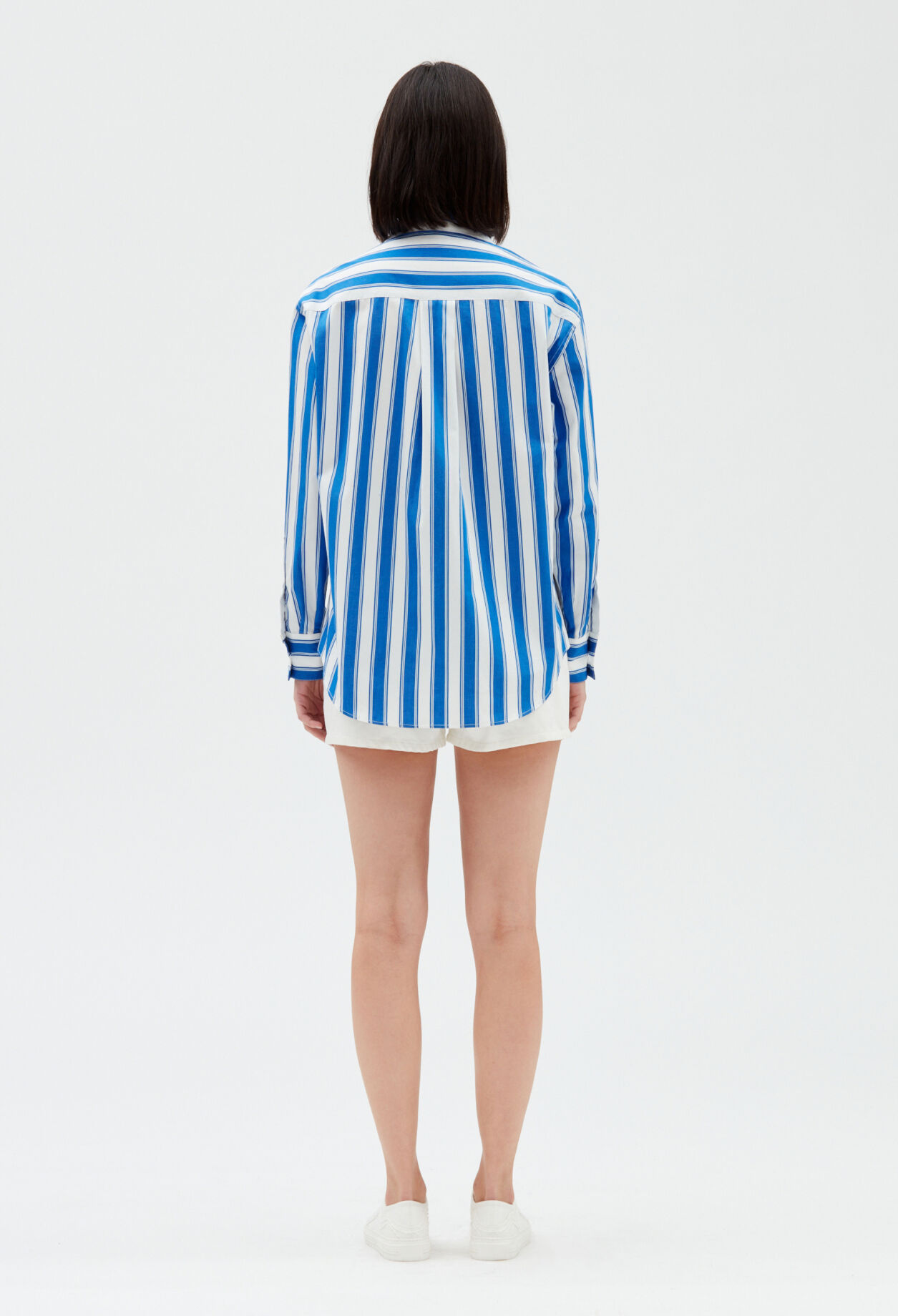 Camisa a rayas azul