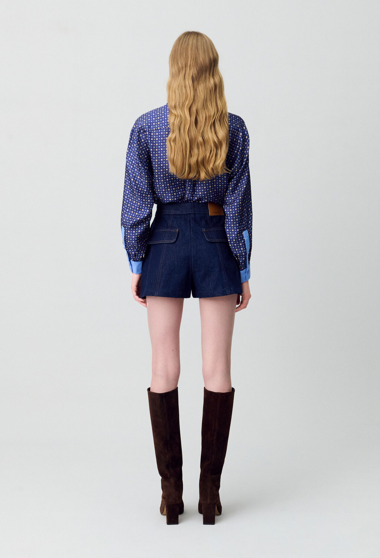 Short corto de denim bruto