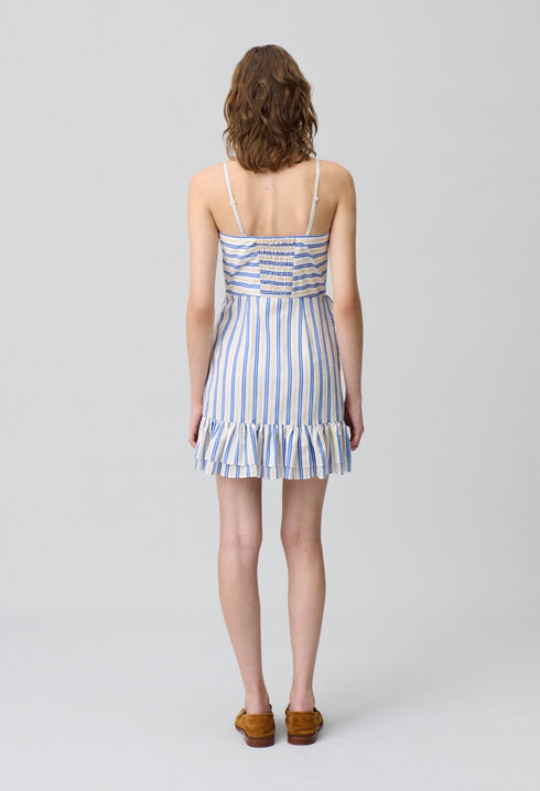 Vestido corto con volantes